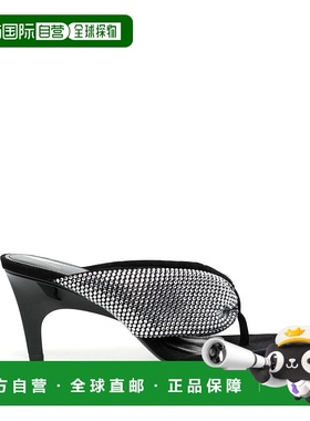 香港直邮The Attico 女士 夹趾凉鞋 236WS756TL08银色人字拖水晶