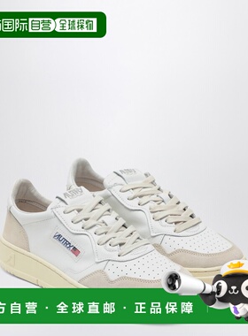 1h可退 香港直邮AUTRY 男士 白色皮质低帮运动鞋 AULMLS33男鞋