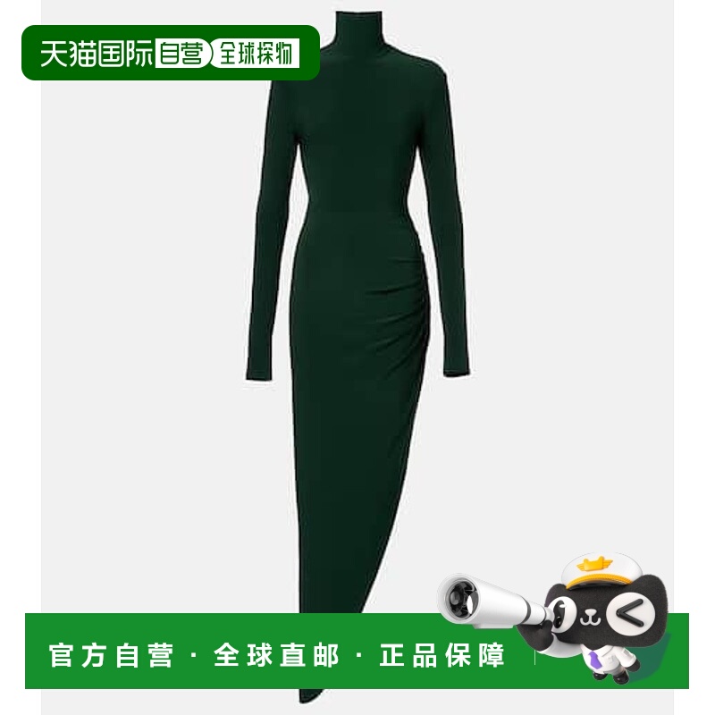 香港直邮NORMA KAMALI 诺玛 卡玛丽 女士 不对称高领长款连衣裙