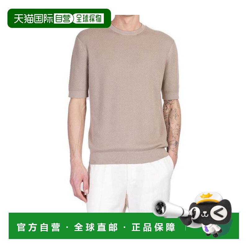 香港直邮Zegna 圆领针织上衣 UFC25A9C10杰尼亚