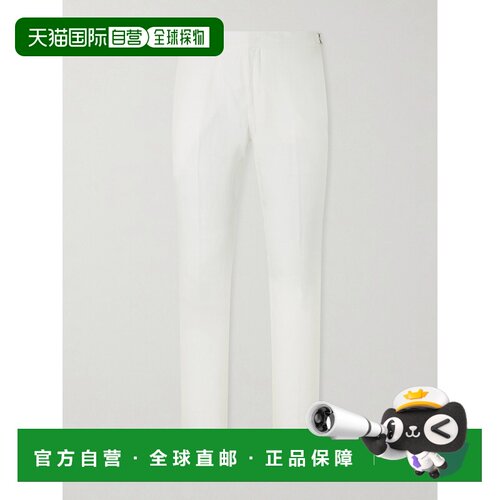Orlebar Brown 男士 Griffon 直筒亚麻裤子 280107WHITES直筒裤