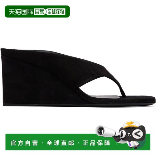 1h可退 香港直邮alaia 女士 黑色 Cube Thong 凉鞋 AA3M105C0H539