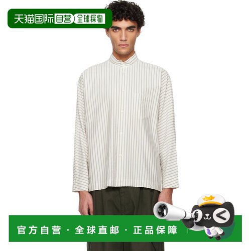 1h可退 香港直邮Homme Plisse Issey Miyake 男士 白色 Stripe Je