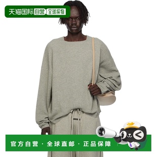 1h可退 香港直邮Essentials 男士 灰色 Waffle Long Sleeve Crewn