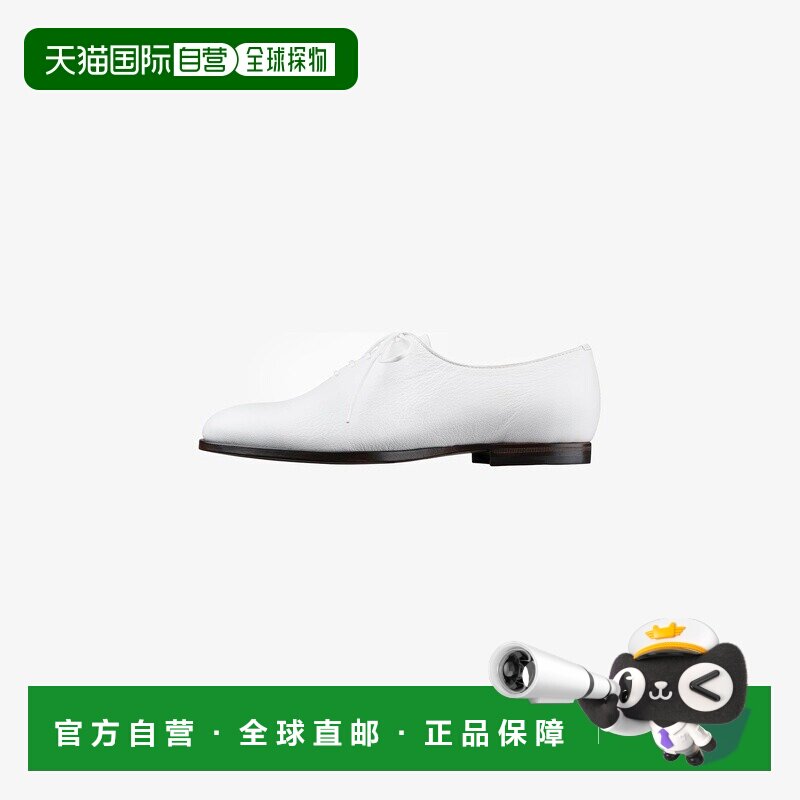 自营欧洲直邮APC 女士白色山羊皮德比鞋女鞋一脚蹬