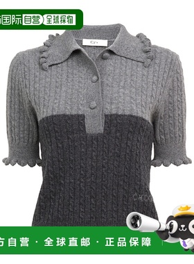 香港直邮Chloe 羊毛和羊绒针织短袖针织衫 CH25WMP41570