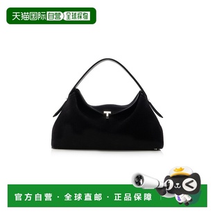 香港直邮TOTÊME 女士 T-Lock 绒面革手提包包 black黑色 舒适时尚