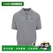 灰色撞色美利奴羊毛Polo衫 1h可退 男士 ADC 香港直邮Ami Paris