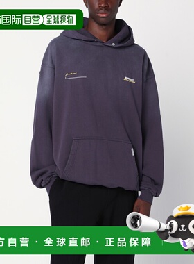 1h可退 香港直邮Represent 男士 紫红色棉质带Logo连帽衫 MLM4270