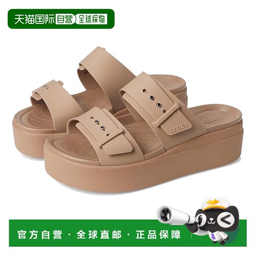 美国直邮Crocs 卡骆驰 女士 Brooklyn 搭扣低帮坡【付后1h可退】
