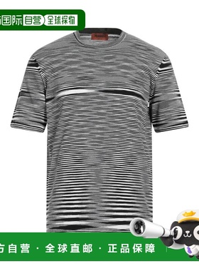 1h可退 香港直邮MISSONI 米索尼 男士 T恤 black黑色 舒适时尚