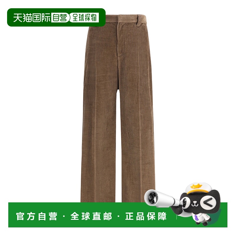 香港直邮Brunello Cucinelli 灯芯绒休闲裤 MA180P8724阔腿裤