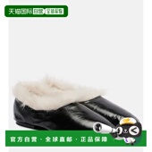 香港直邮Jil 女士 Sander 1h可退 吉尔 桑达 皮毛饰边皮质便鞋