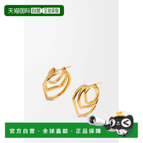 自营欧洲直邮Loewe罗意威 女士金色银叠层圆环几 【付后1h可退】
