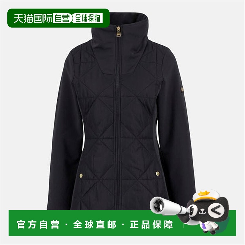1h可退 香港直邮Barbour 巴伯尔 女士 Kya 绗缝卫衣 black黑色 舒
