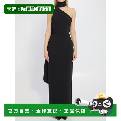SOLACE LONDON 女士连衣裙 OS38011BLACK SS2026 黑色性感长裙