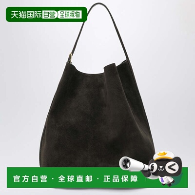 1h可退 香港直邮toteme 女士 Espresso-coloured 绒面革手提包 23