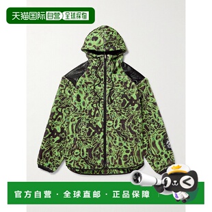 Acne Studios 艾克妮 男士 印花抓绒褶皱仿皮连帽夹克 B9外套