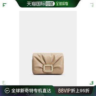 欧洲直邮rogervivier（罗杰 维维亚）女士皮革制品，品牌金属扣钱