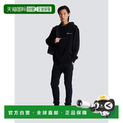 香港直邮Balmain 巴尔曼 男士 长袖连帽卫衣 DH1JT047BC78刺绣
