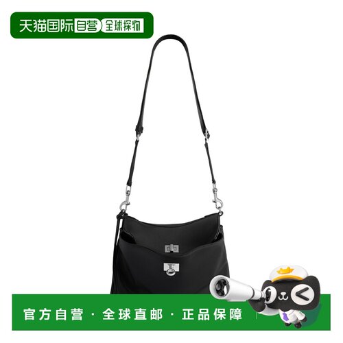 自营欧洲直邮Balenciaga巴黎世家 Rodeo男士黑色复古饰边小号斜挎