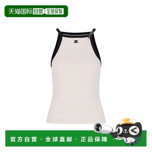 1h可退 香港直邮Courreges 女士 对比饰边背心吊带 124JDE067JS00