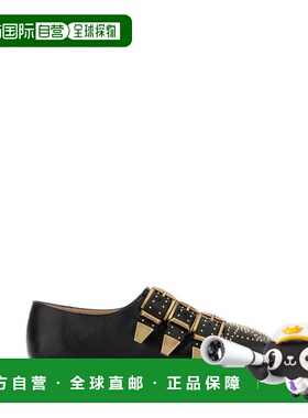 1h可退 香港直邮Chloe 蔻依 女士 SUSAN 黑色皮质芭蕾平底鞋 CH26