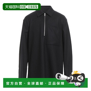 桑达 吉尔 男士 纯色衬衫 舒适时 香港直邮Jil black黑色 Sander