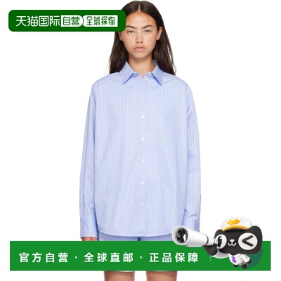 1h可退 香港直邮ANINE BING 女士 蓝色 Essie 衬衫 A0712484STR19