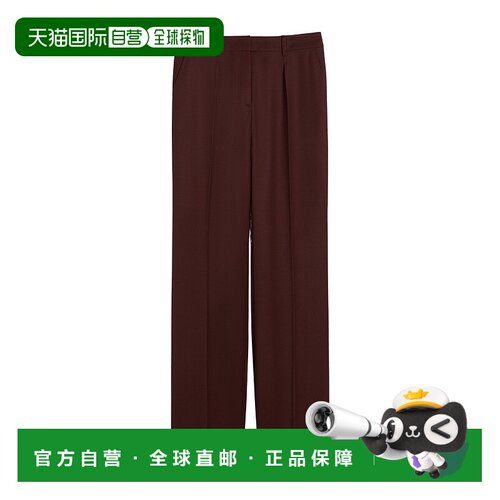 香港直邮Max Mara 华达呢羊毛长裤直筒裤 1136035206裤子