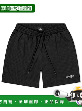 香港直邮Represent 徽标网状短裤 OCM504
