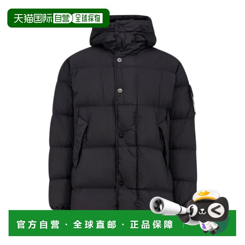 1h可退 香港直邮STONE ISLAND 连帽羽绒服 Men crov