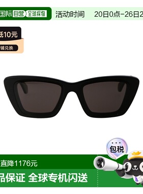 1h可退 香港直邮alaia 女士 00 全黑灰色醋纤太阳眼镜 AA0070S1