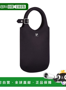 香港直邮Courreges 徽标手提包 225GSA178PL0084斜挎包单肩包