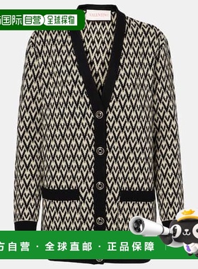 1h可退 香港直邮Valentino 华伦天奴 女士 Toute La V领初剪羊毛