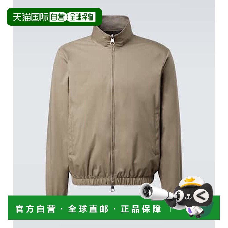 1h可退 香港直邮Loro Piana 诺悠翩雅 男士 可反穿开司米饰边短夹