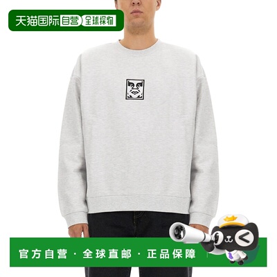 香港直邮Obey 男士 带Logo运动衫 112480139ASHGREY卫衣