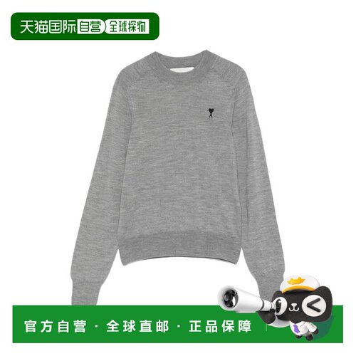 1h可退 香港直邮Ami Paris 女士卫衣 FKS867KN00390504 SS2026 灰