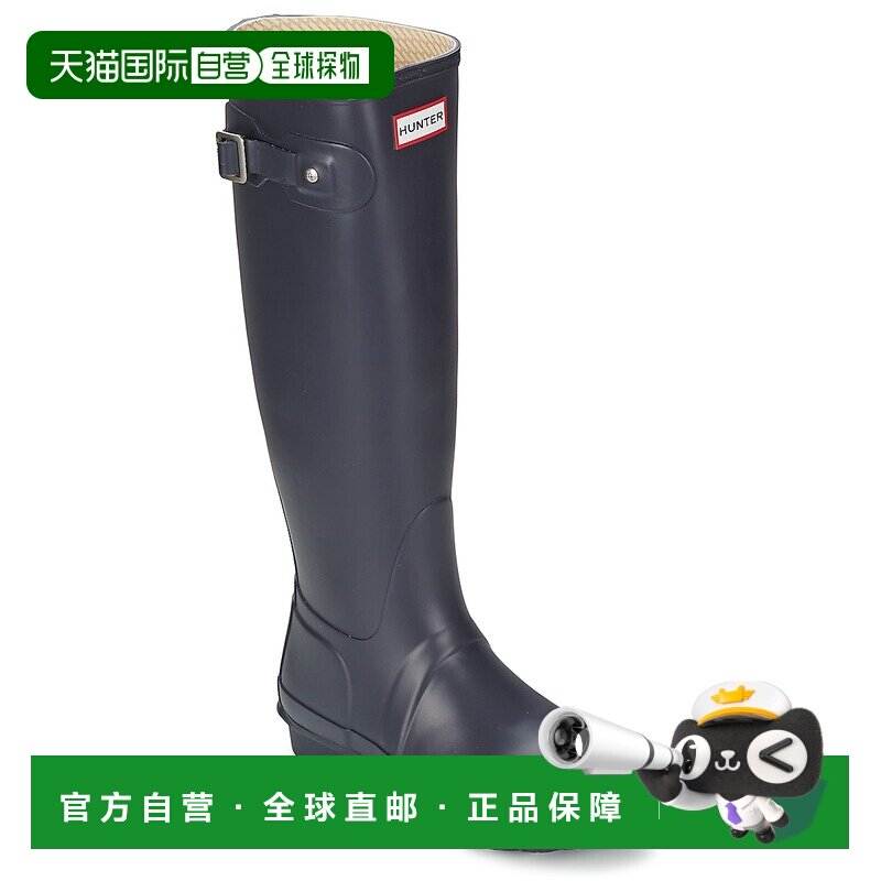 欧洲直邮Hunter  女鞋 防水雨靴 冬天 蓝色 ORIGINAL TALL - 实物图