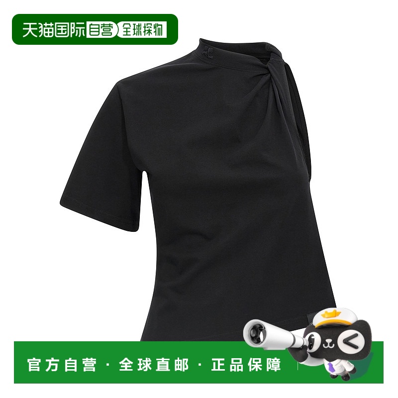 1h可退 欧洲直邮courreges 女士 上装T恤短袖