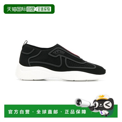 1h可退 【99新未使用】香港直邮Prada 晶饰镶嵌无带运动鞋 3S6421