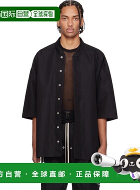 香港直邮rick owens 瑞克 欧文斯 男士 黑色 Temple SS Jumbo Fau