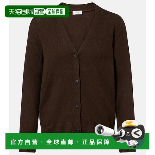 香港直邮The Row 女士 Ovida 羊绒针织开衫 brown棕色 舒适时尚