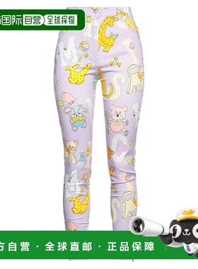 香港直邮Moschino 莫斯奇诺 女士 休闲长裤 purple紫色 舒适时尚