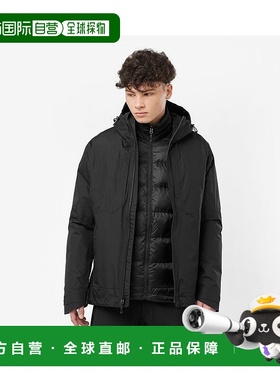 自营欧洲直邮Salomon萨洛蒙 PATROLLER 3-IN-1 DOWN系列男士深黑