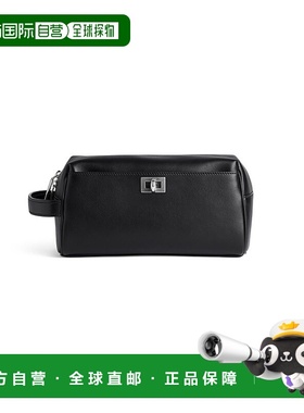 自营欧洲直邮Balenciaga巴黎世家 Rodeo男士黑色光面拉链开合化妆