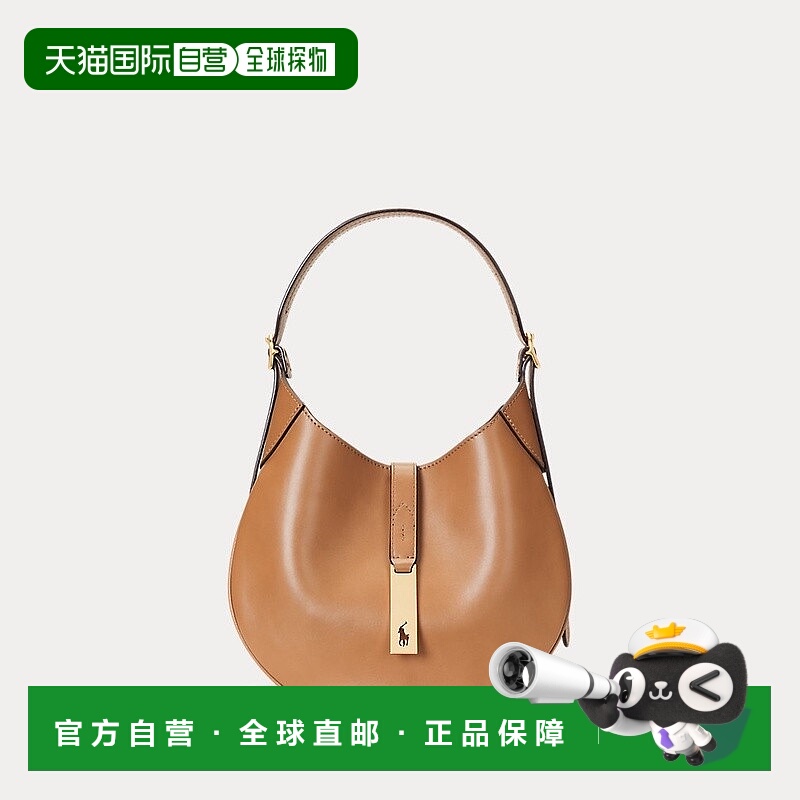 自营欧洲直邮RalphLauren拉夫劳伦 Polo小号PoloID 皮革单肩包