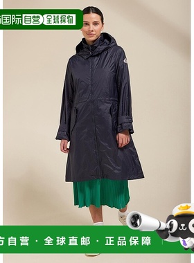 自营欧洲直邮Pyrenex Ariane女士深墨色长款风衣外套
