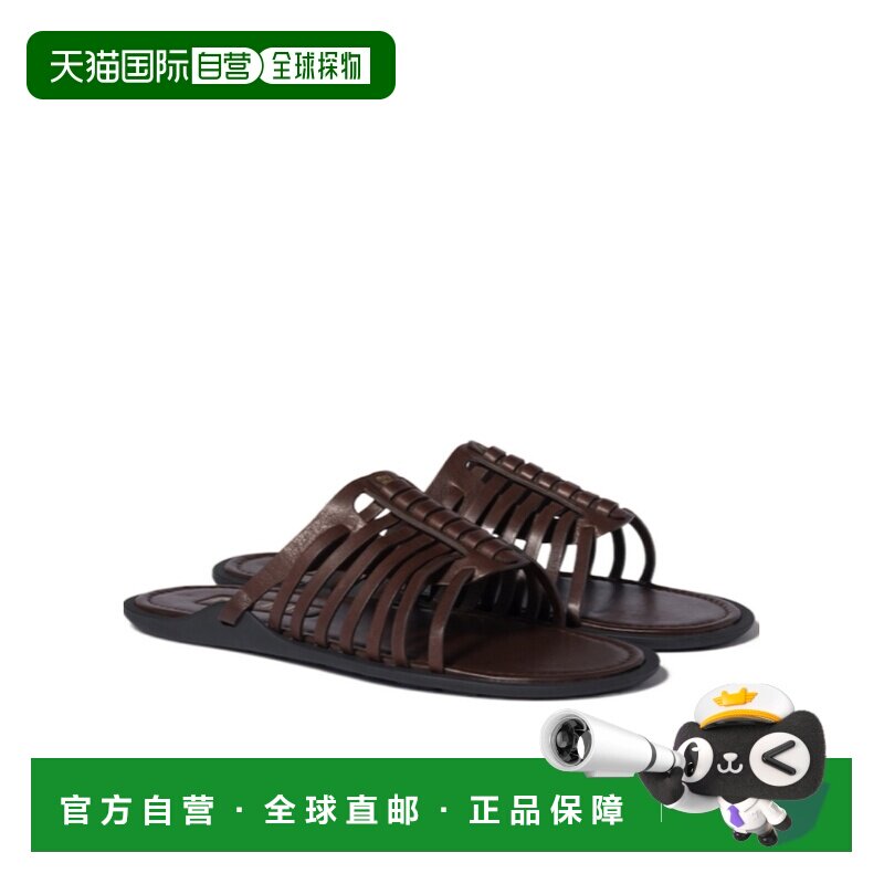 香港直邮Miu Miu 纳帕皮革拖鞋 5XX669EFXF005女鞋