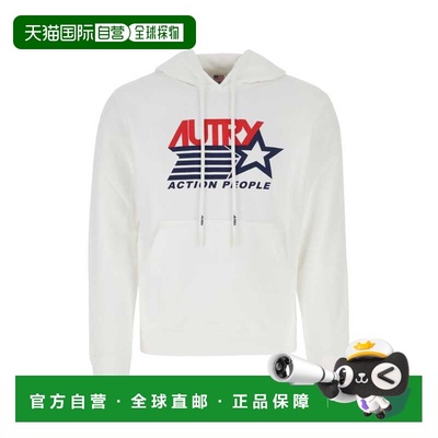 1h可退 香港直邮AUTRY 男士 白色棉质卫衣 HOIM2361 white白色 舒